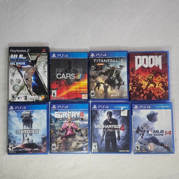 PlayStation 4 (PS4) games with one game for the PlayStation 2 (PS2)